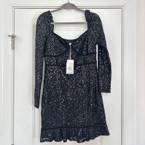 Lovers and Friends Penelope Black Mini Dress NWT REVOLVE